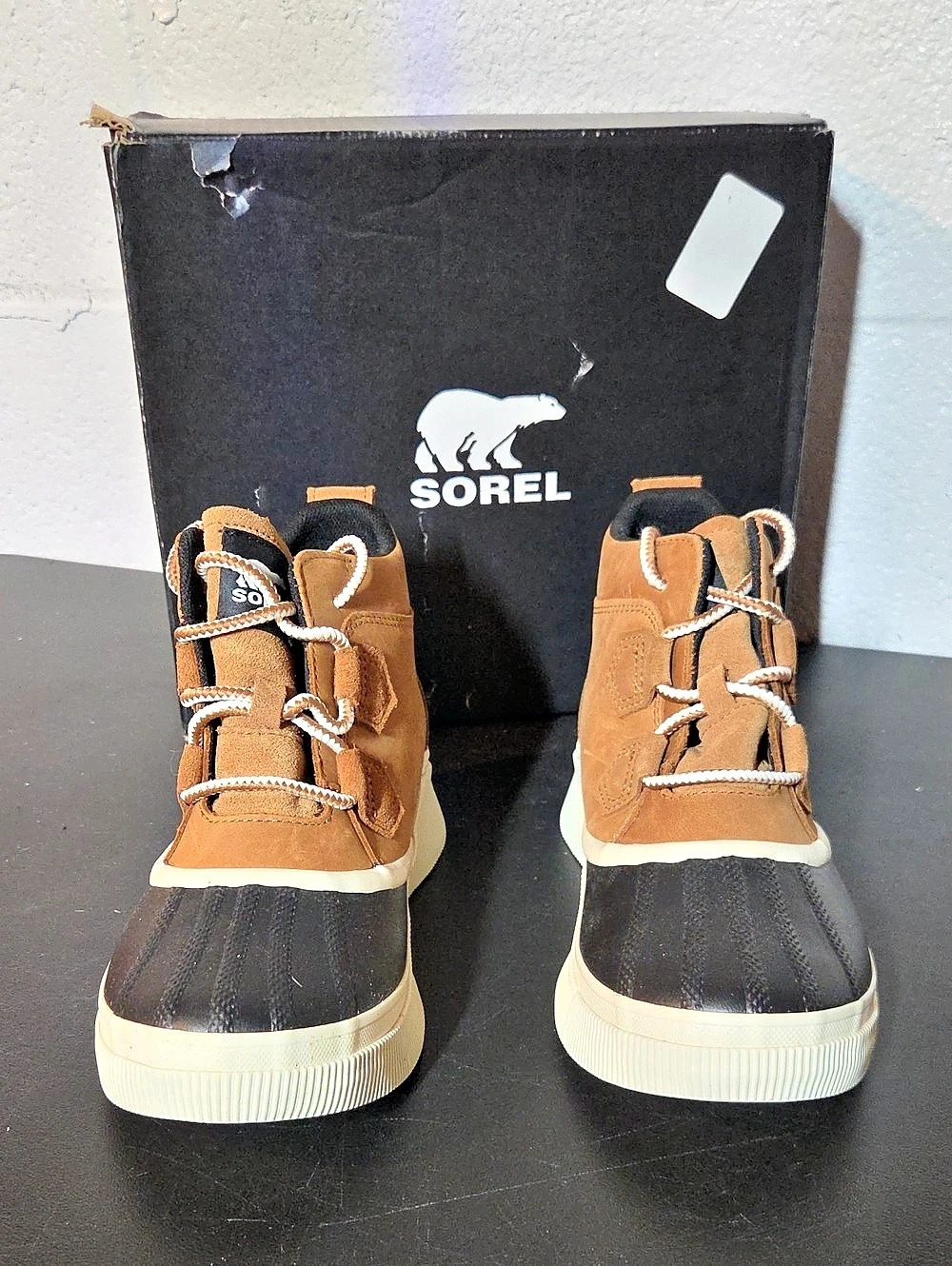Sorel Explorer Joan Waterproof Boot Brown & Black US 7.5